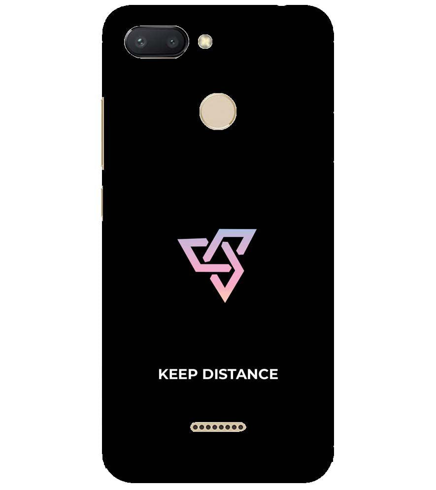 PS1334-Keep Distance Back Cover for Xiaomi Redmi 6