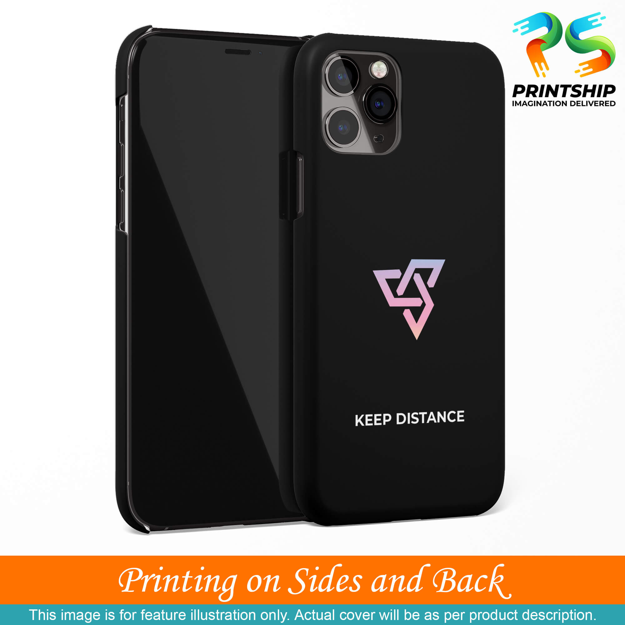 PS1334-Keep Distance Back Cover for Samsung Galaxy A20-Image3