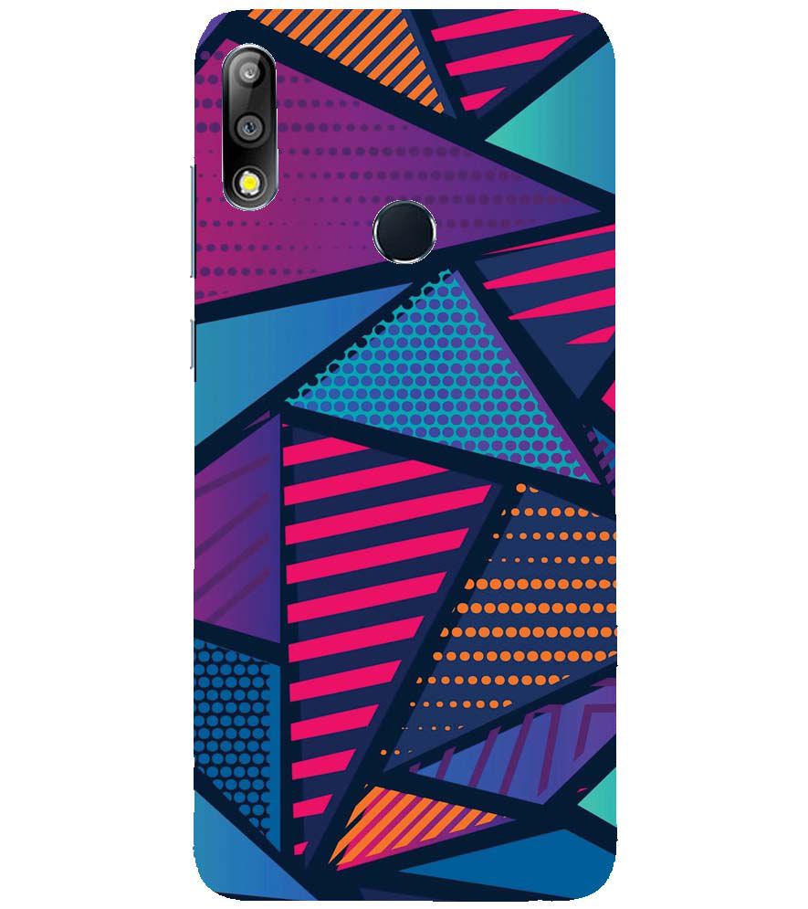PS1335-Geometric Pattern Back Cover for Asus Zenfone Max Pro (M2) ZB631KL
