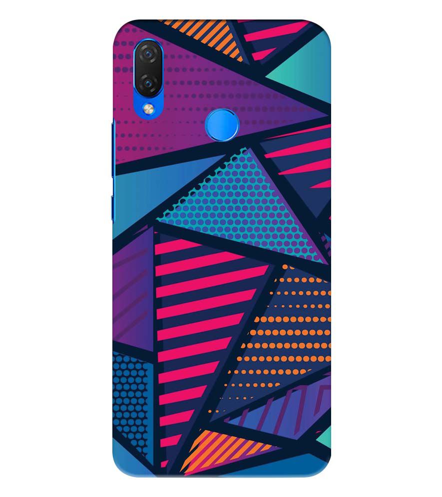 PS1335-Geometric Pattern Back Cover for Huawei Nova 3 and 3i