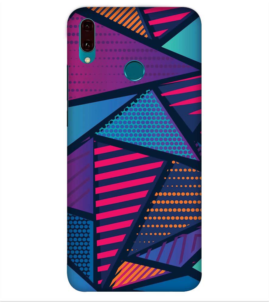 PS1335-Geometric Pattern Back Cover for Huawei Y9 (2019)