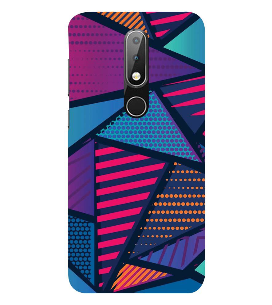 PS1335-Geometric Pattern Back Cover for Nokia 6.1 (2018)