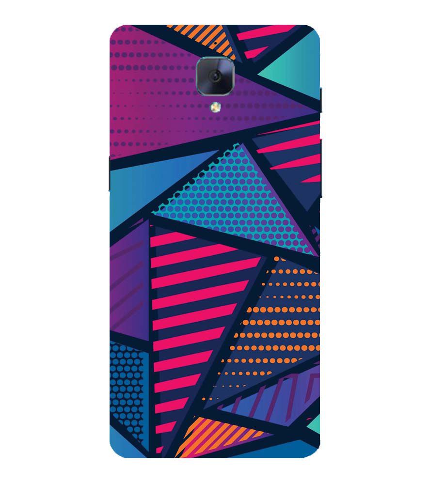 PS1335-Geometric Pattern Back Cover for OnePlus 3 and OnePlus 3T