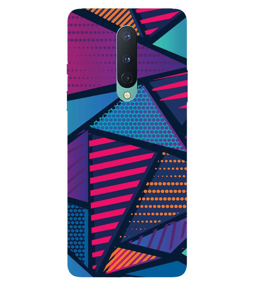 PS1335-Geometric Pattern Back Cover for OnePlus 8