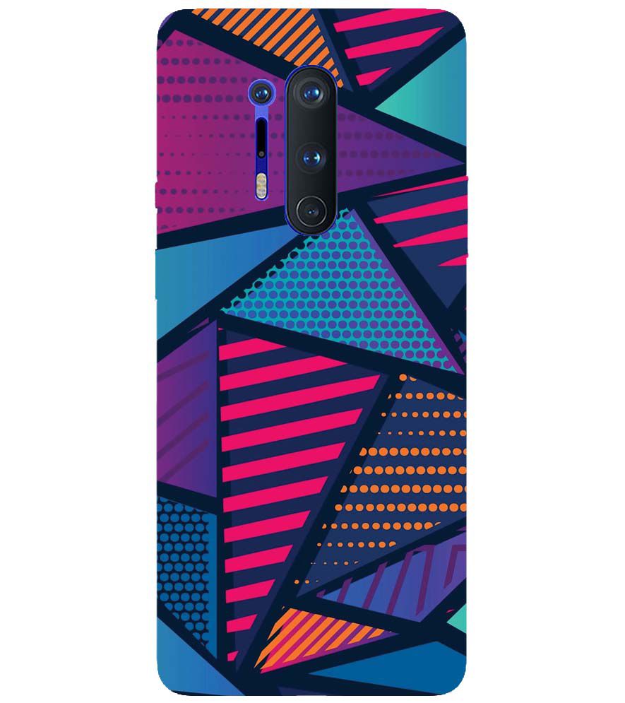 PS1335-Geometric Pattern Back Cover for OnePlus 8 Pro