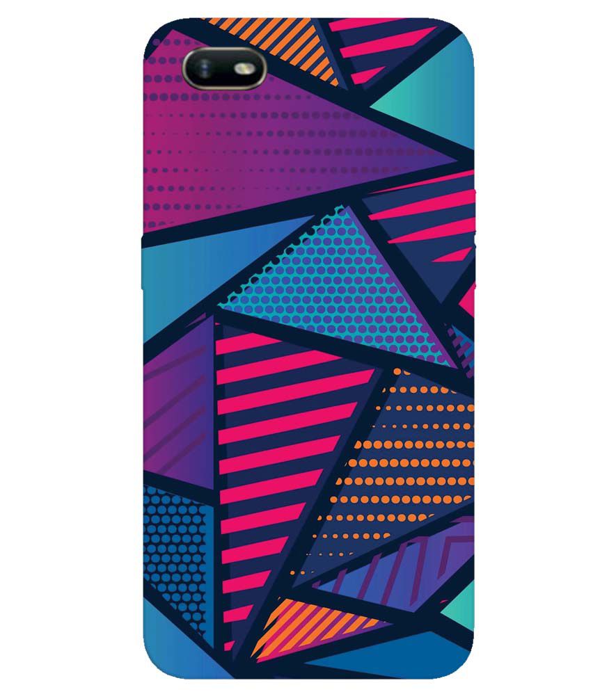 PS1335-Geometric Pattern Back Cover for Oppo A1k