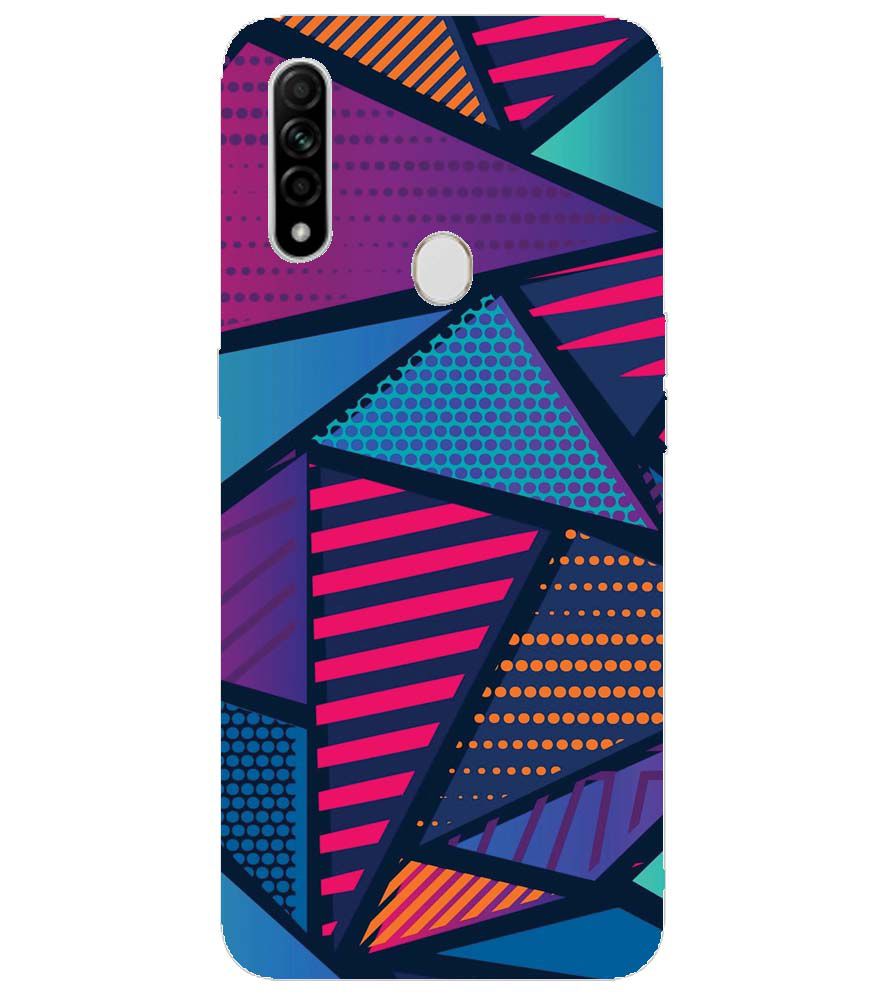 PS1335-Geometric Pattern Back Cover for Oppo A31