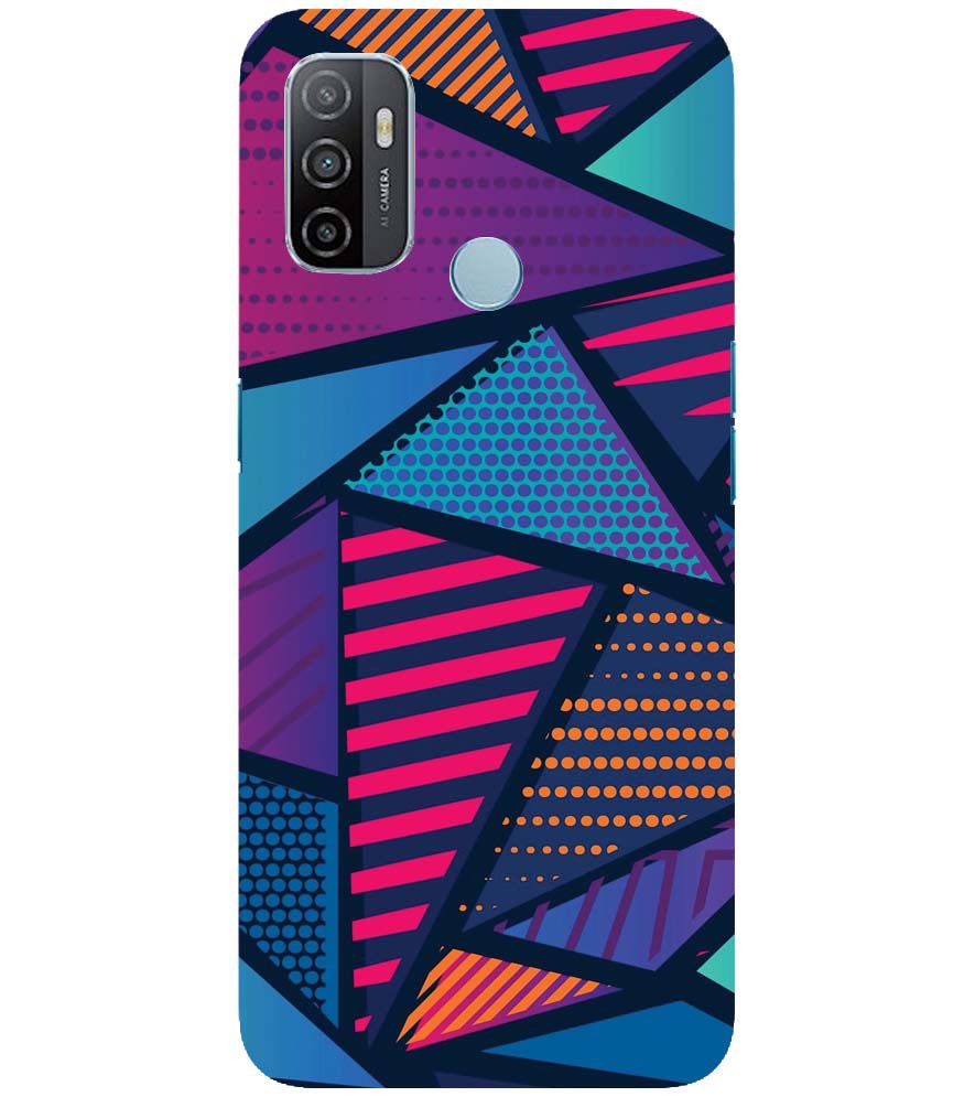 PS1335-Geometric Pattern Back Cover for Oppo A32