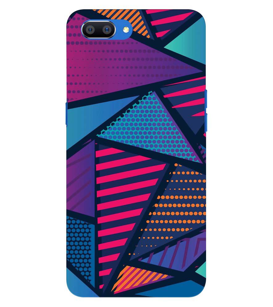 PS1335-Geometric Pattern Back Cover for Oppo A3s