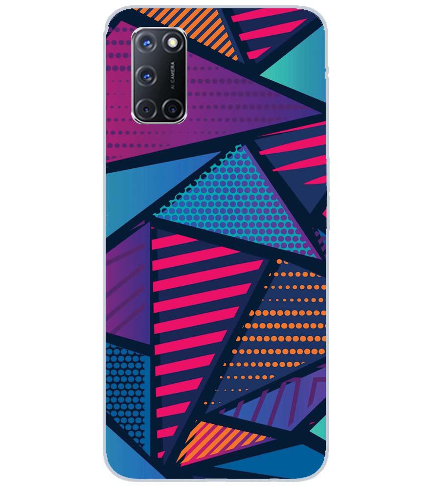 PS1335-Geometric Pattern Back Cover for Oppo A52