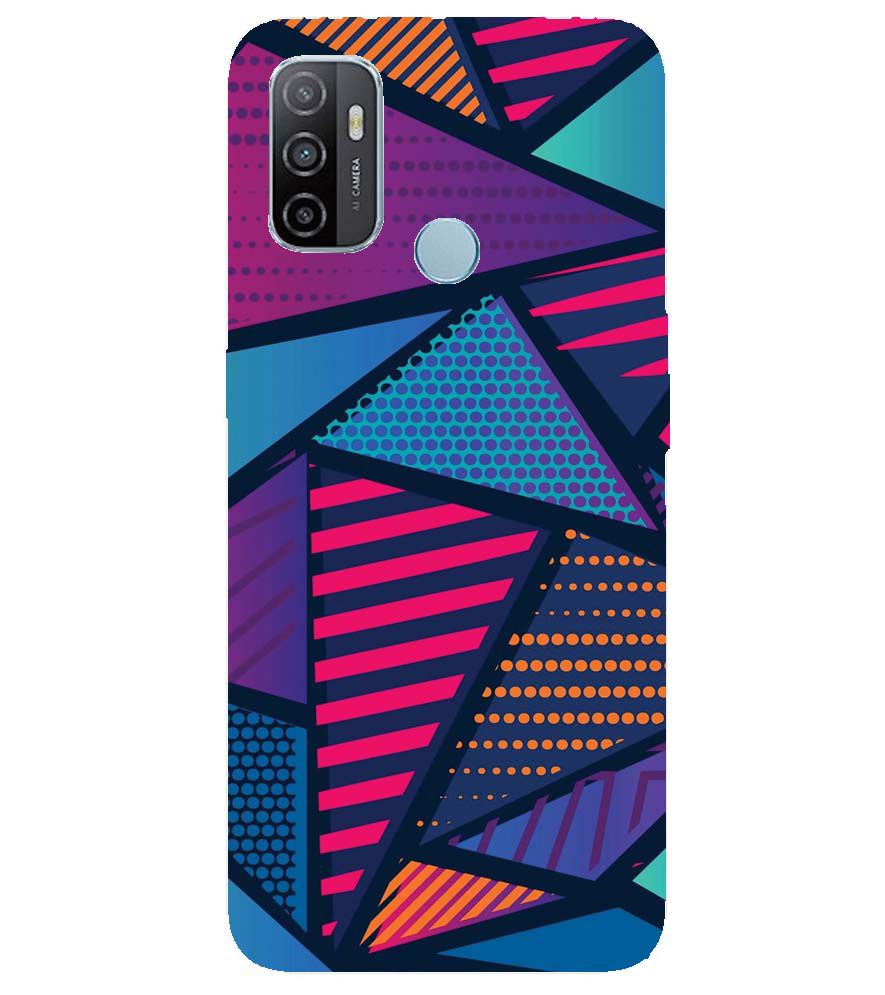 PS1335-Geometric Pattern Back Cover for Oppo A53
