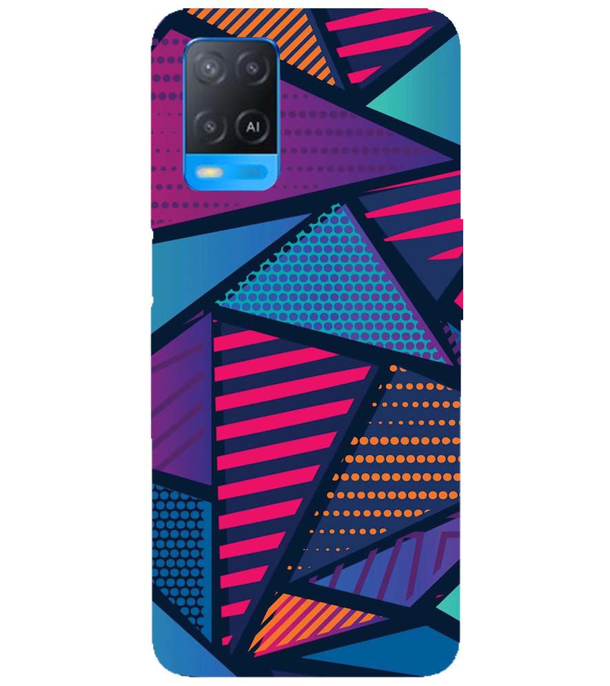 PS1335-Geometric Pattern Back Cover for Oppo A54