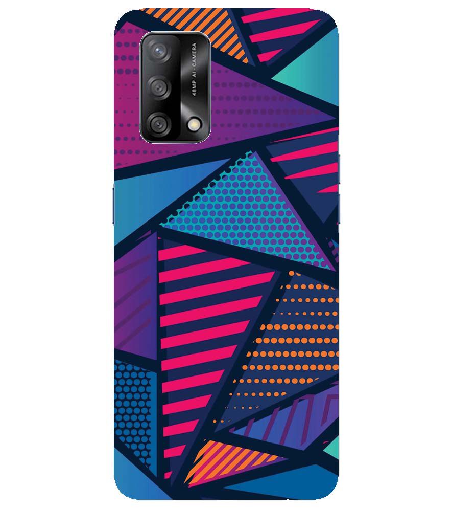 PS1335-Geometric Pattern Back Cover for Oppo F19