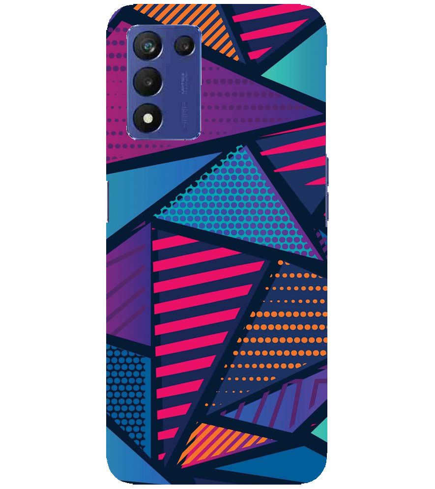 PS1335-Geometric Pattern Back Cover for Realme 9 5G Speed
