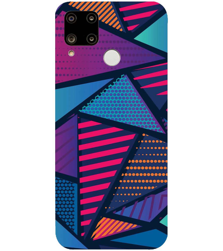 PS1335-Geometric Pattern Back Cover for Realme C15