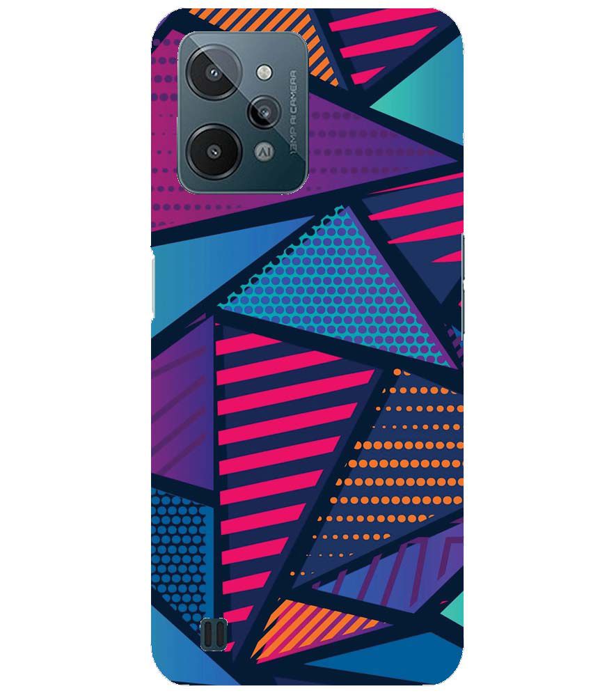 PS1335-Geometric Pattern Back Cover for Realme C31
