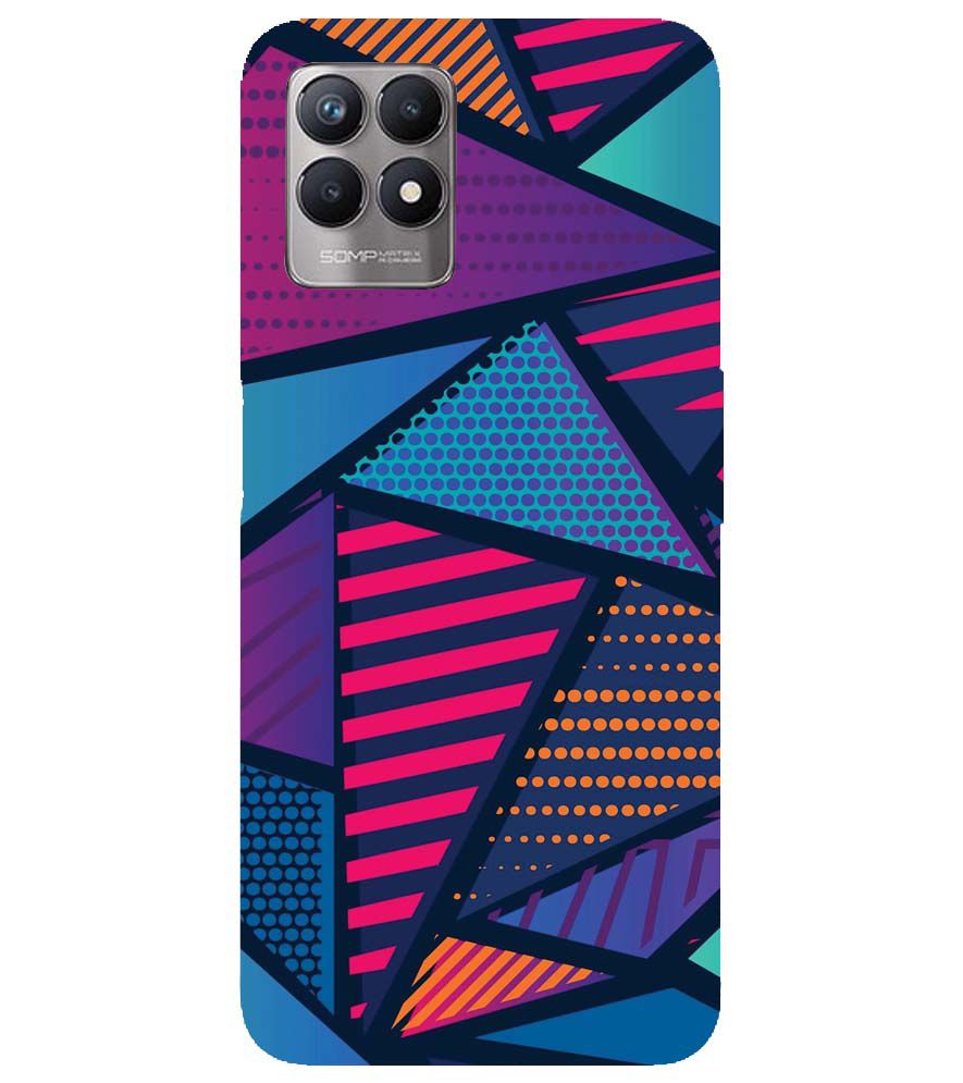 PS1335-Geometric Pattern Back Cover for Realme Narzo 50