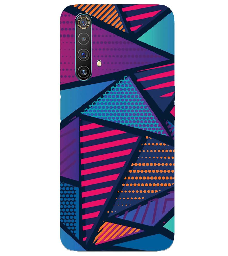 PS1335-Geometric Pattern Back Cover for Realme X50 Pro 5G
