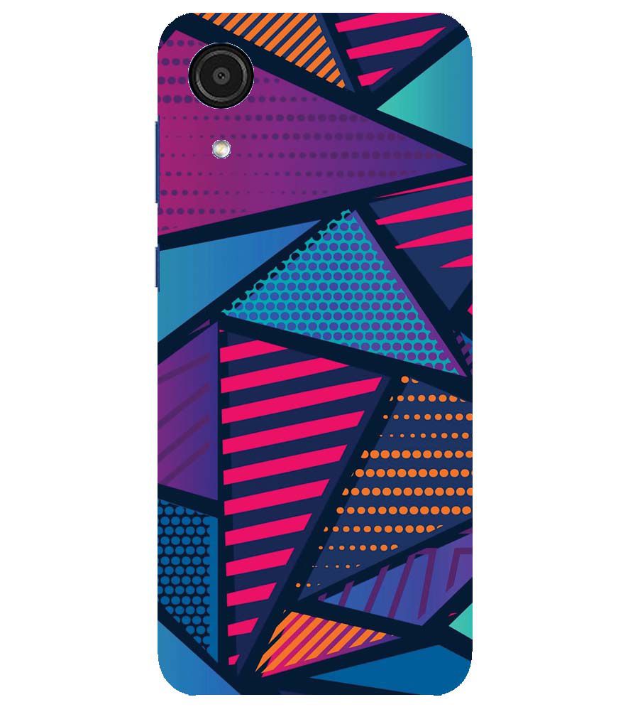 PS1335-Geometric Pattern Back Cover for Samsung Galaxy A03 Core