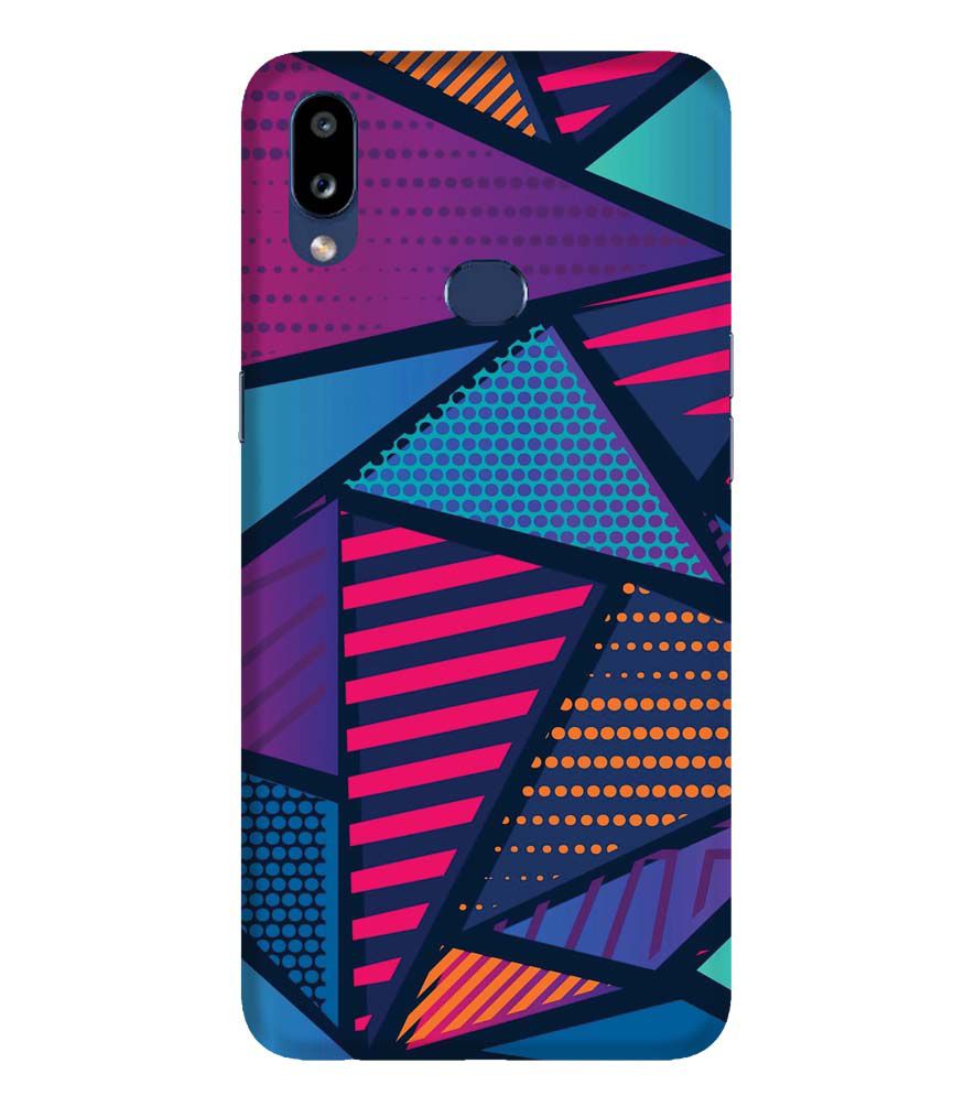 PS1335-Geometric Pattern Back Cover for Samsung Galaxy A10s
