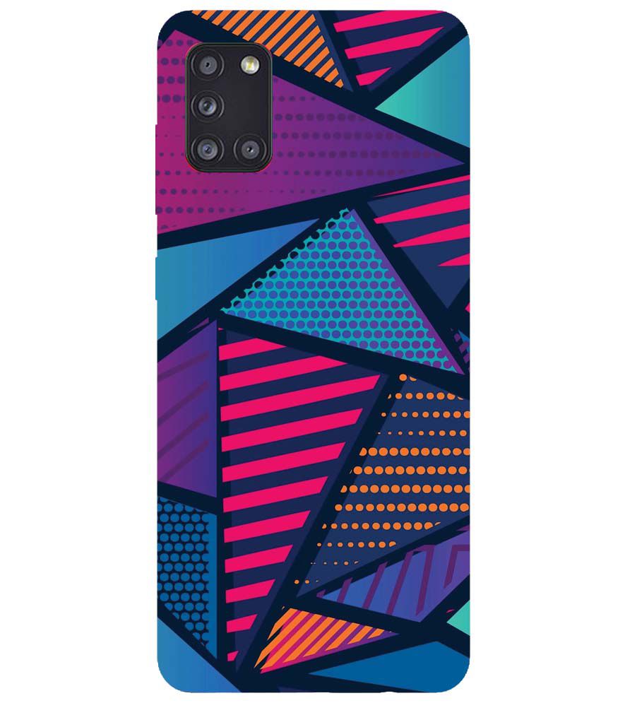 PS1335-Geometric Pattern Back Cover for Samsung Galaxy A31