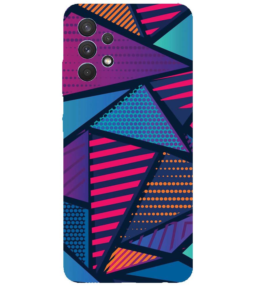 PS1335-Geometric Pattern Back Cover for Samsung Galaxy A32