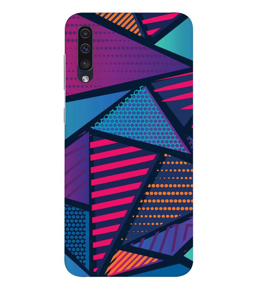 PS1335-Geometric Pattern Back Cover for Samsung Galaxy A50