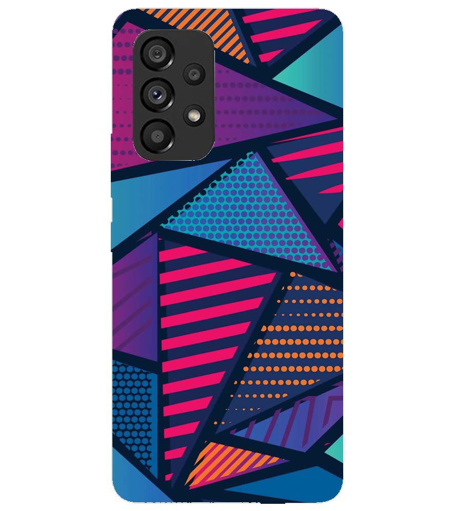 PS1335-Geometric Pattern Back Cover for Samsung Galaxy A53 5G