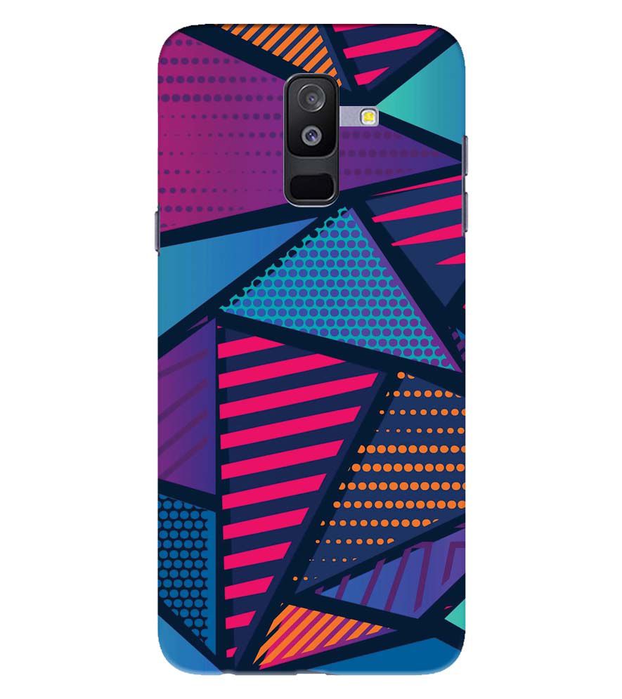 PS1335-Geometric Pattern Back Cover for Samsung Galaxy A6 Plus
