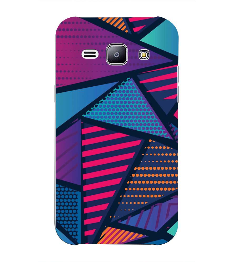 PS1335-Geometric Pattern Back Cover for Samsung Galaxy J2 (2015)