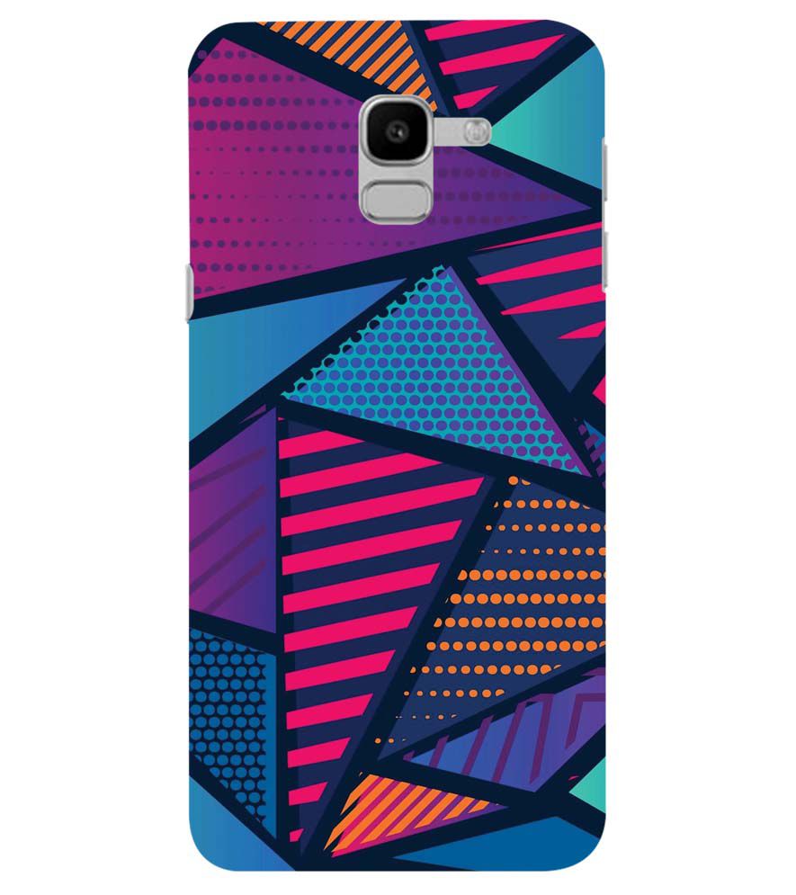 PS1335-Geometric Pattern Back Cover for Samsung Galaxy J6 (2018)