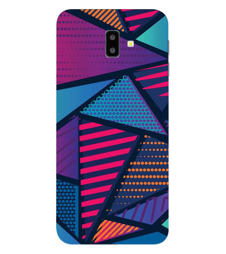 PS1335-Geometric Pattern Back Cover for Samsung Galaxy J6+