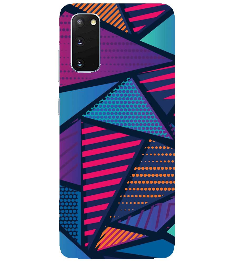 PS1335-Geometric Pattern Back Cover for Samsung Galaxy S20 5G