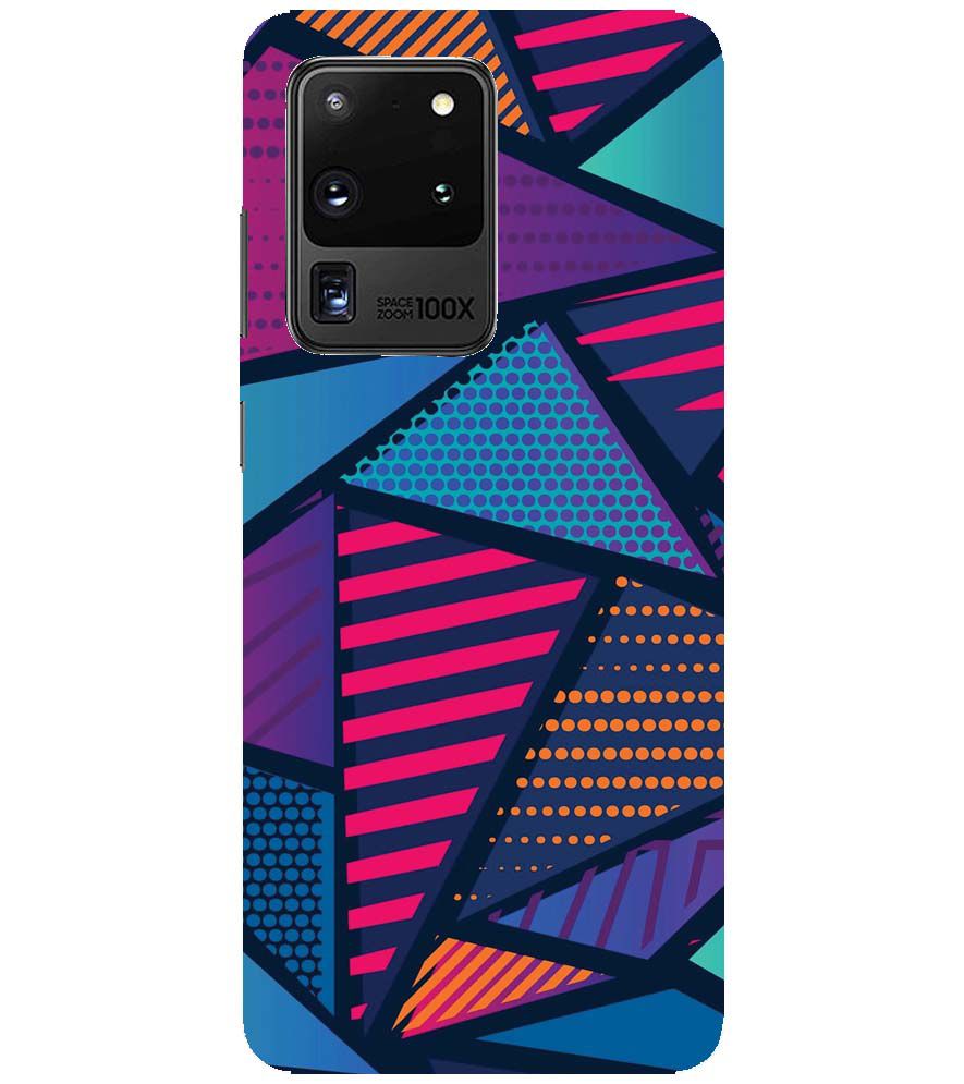 PS1335-Geometric Pattern Back Cover for Samsung Galaxy S20 Ultra 5G