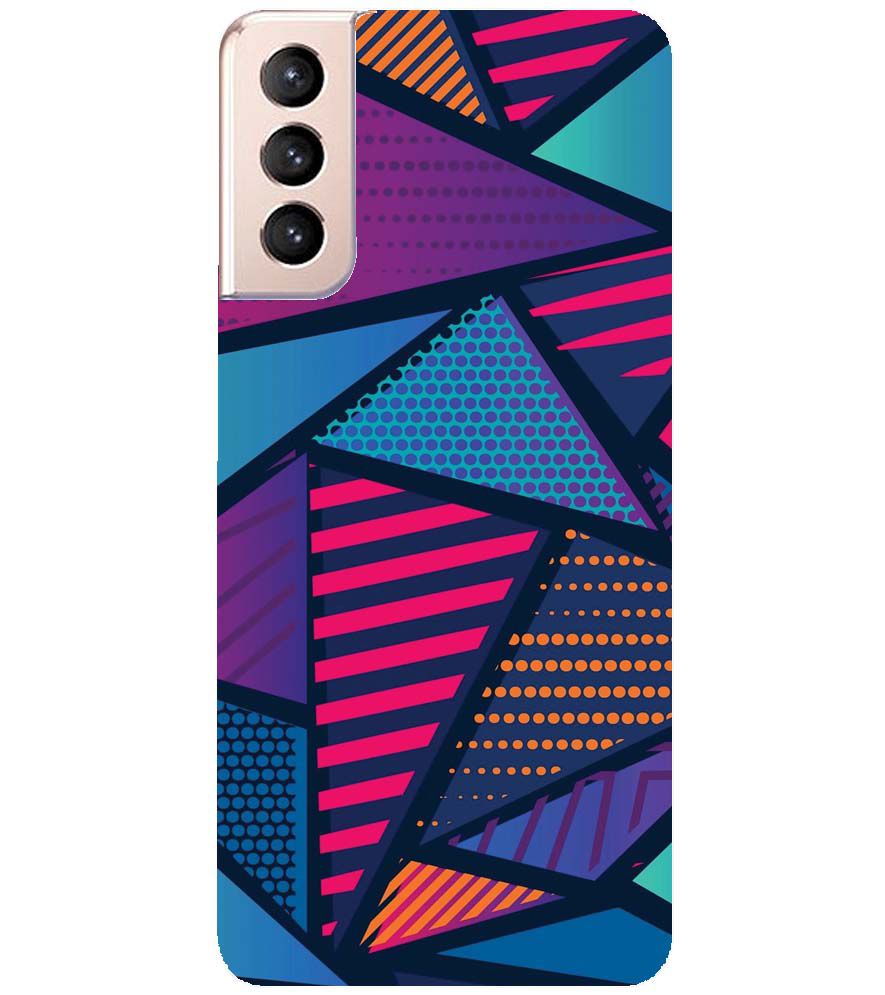 PS1335-Geometric Pattern Back Cover for Samsung Galaxy S21+ 5G