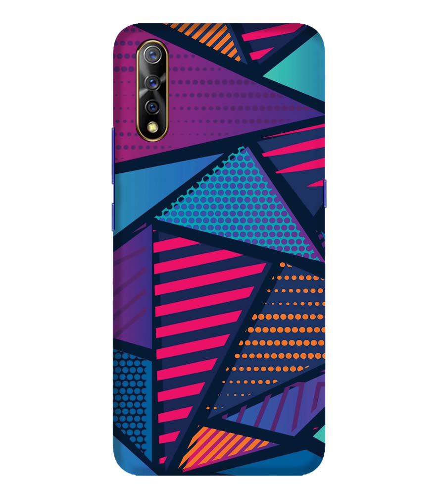 PS1335-Geometric Pattern Back Cover for Vivo S1