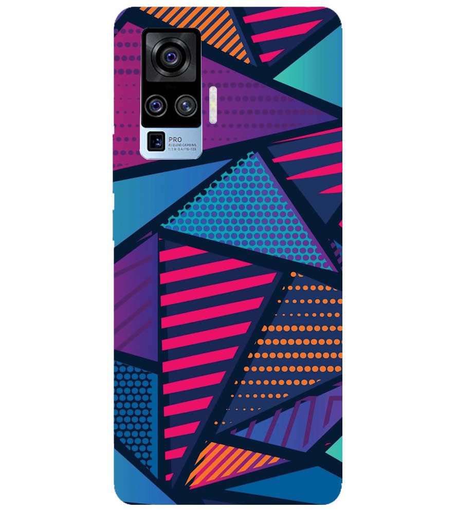 PS1335-Geometric Pattern Back Cover for vivo X50 Pro
