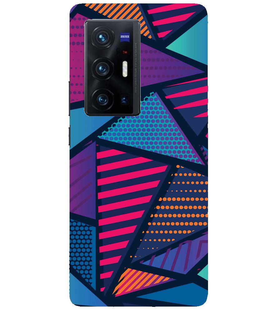 PS1335-Geometric Pattern Back Cover for vivo X70 Pro