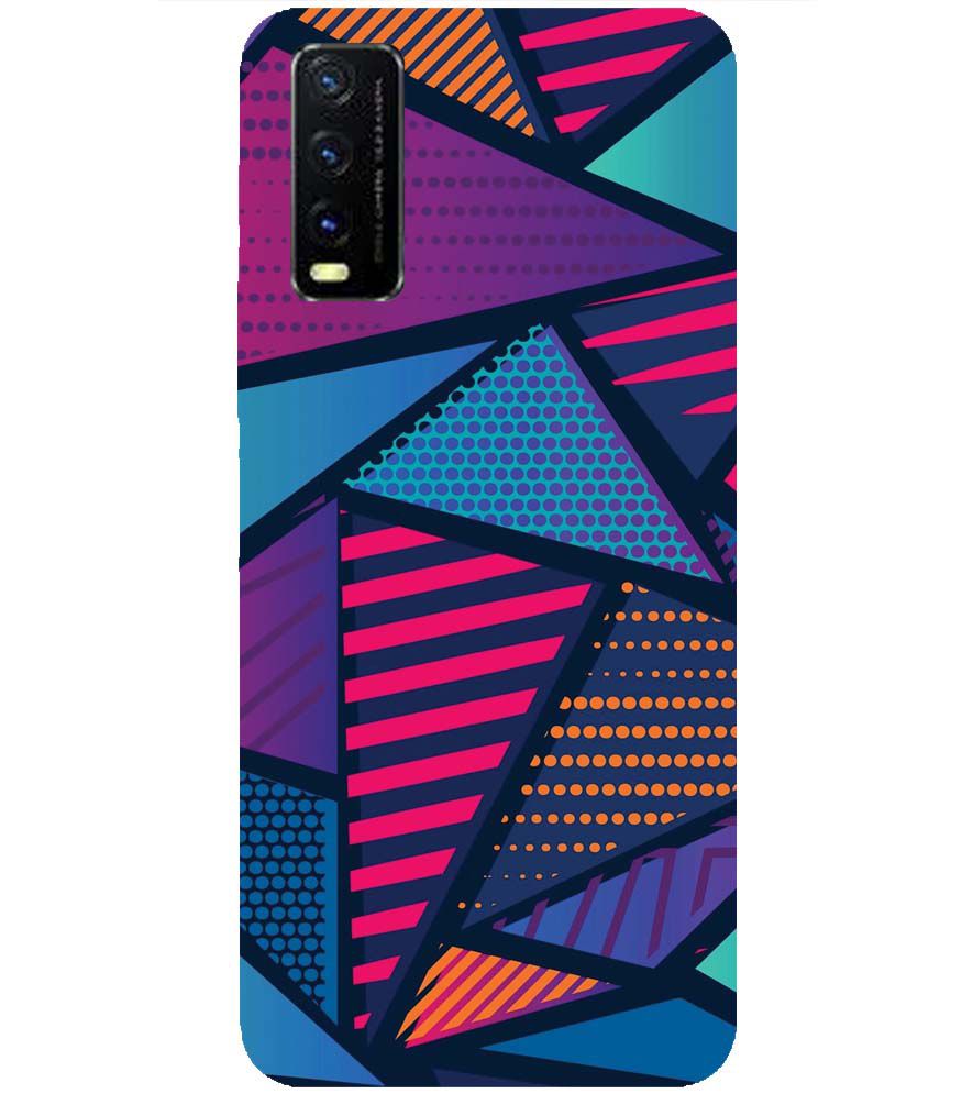 PS1335-Geometric Pattern Back Cover for vivo Y20t