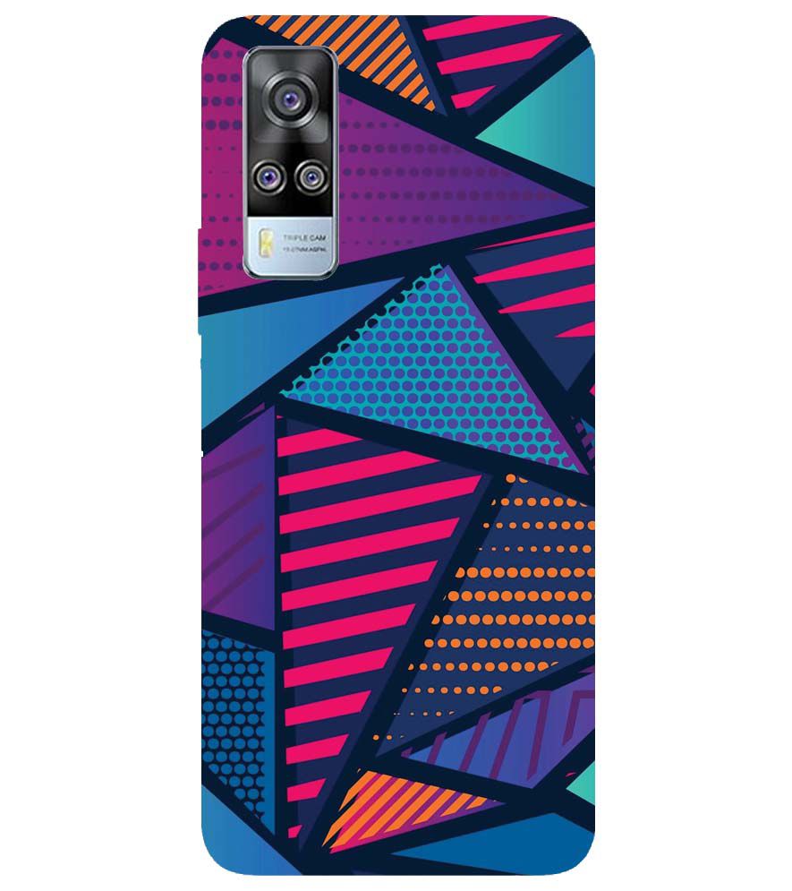 PS1335-Geometric Pattern Back Cover for Vivo Y31