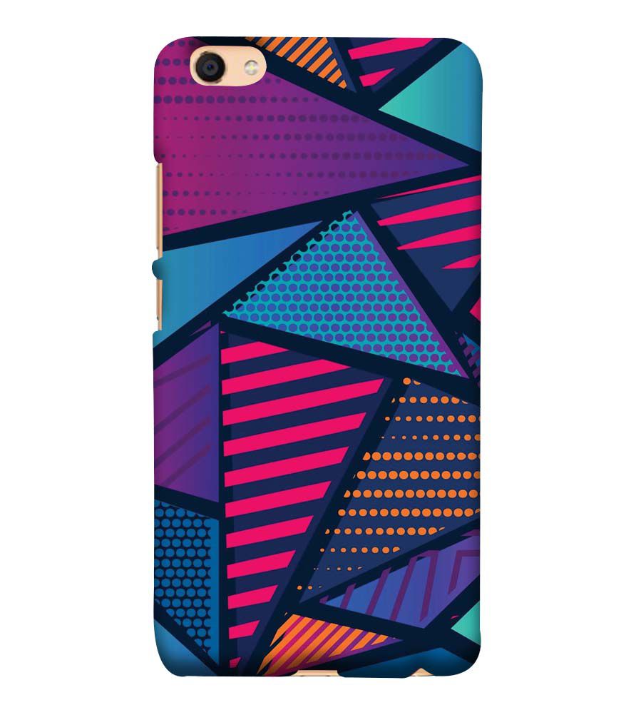 PS1335-Geometric Pattern Back Cover for Vivo Y55L