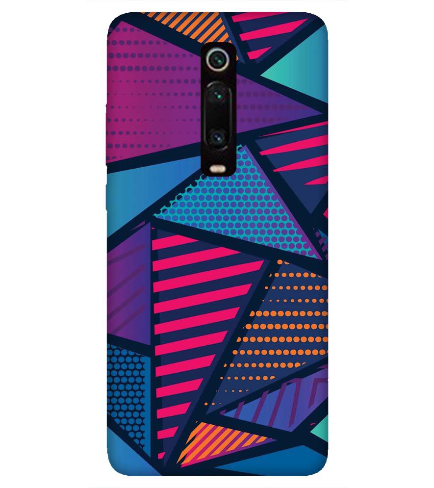 PS1335-Geometric Pattern Back Cover for Xiaomi Redmi K20 and K20 Pro