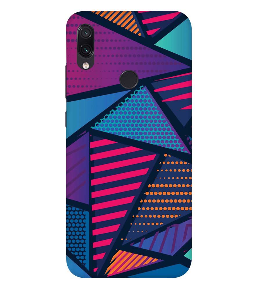 PS1335-Geometric Pattern Back Cover for Xiaomi Redmi Note 7