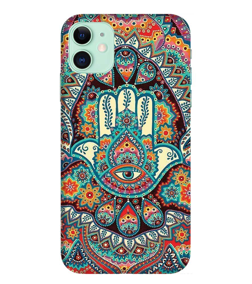 PS1336-Eye Hands Mandala Back Cover for Apple iPhone 11