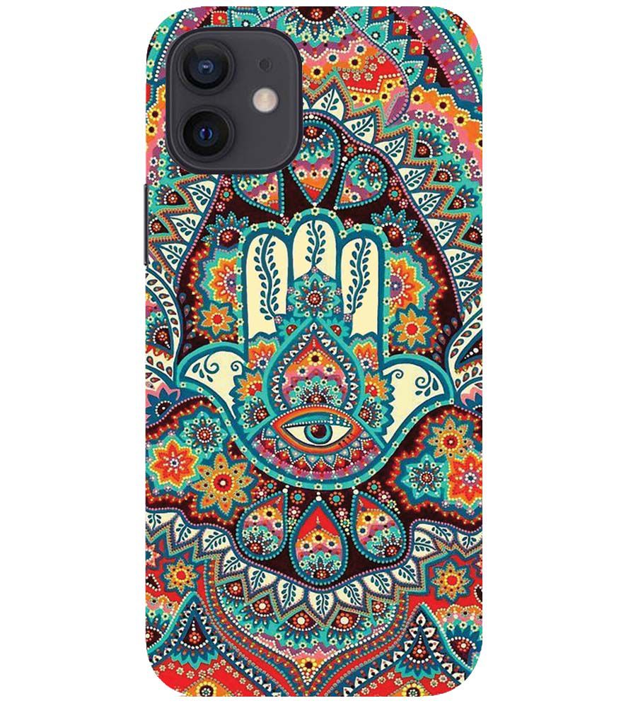 PS1336-Eye Hands Mandala Back Cover for Apple iPhone 12