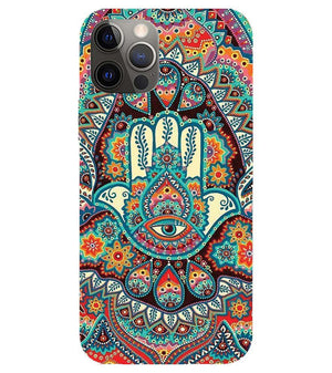 PS1336-Eye Hands Mandala Back Cover for Apple iPhone 12 Pro