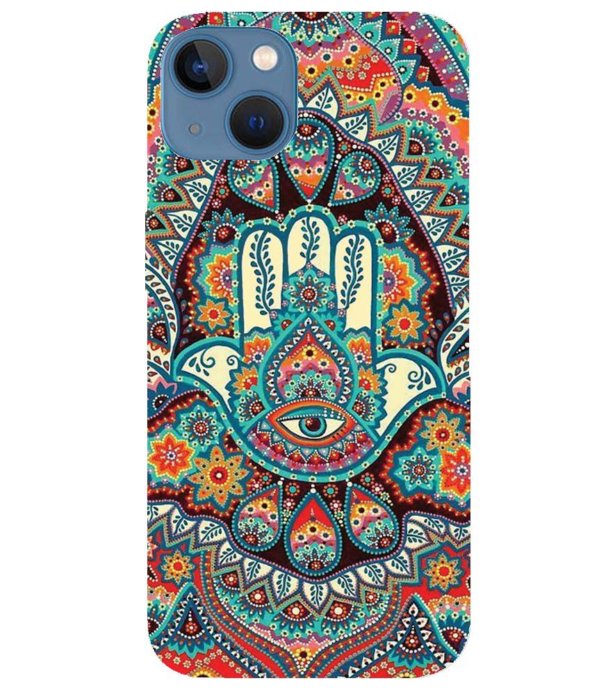 PS1336-Eye Hands Mandala Back Cover for Apple iPhone 13