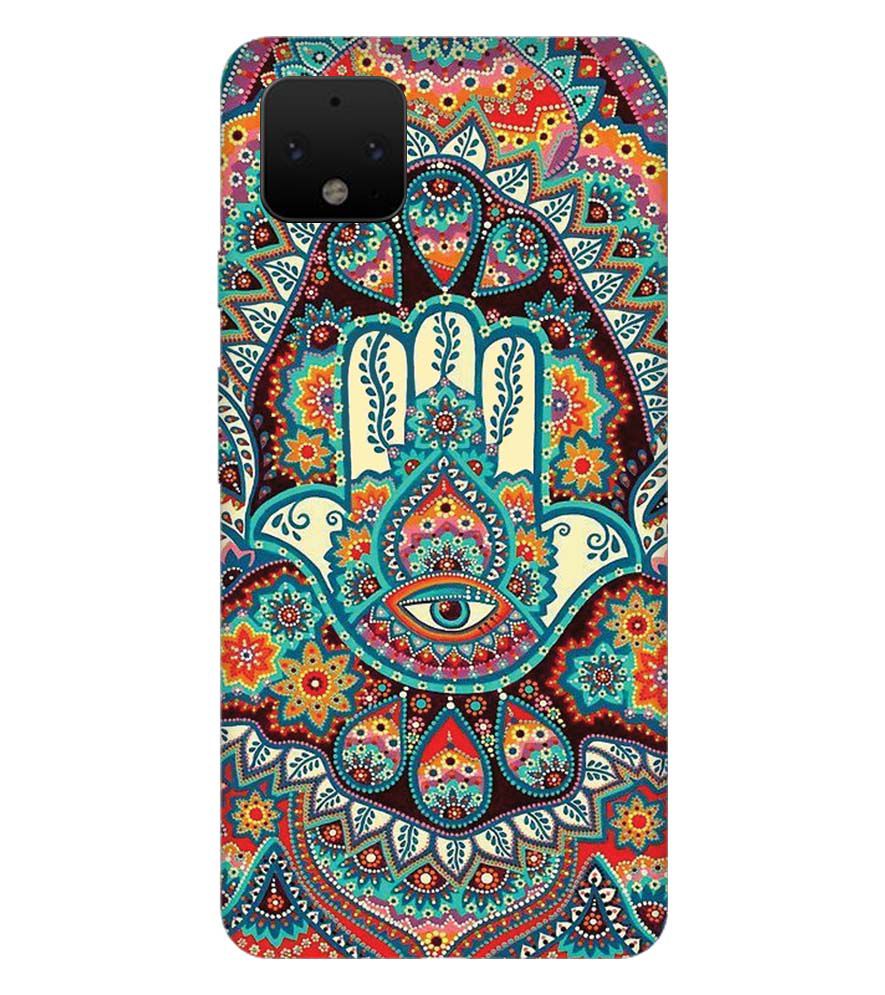 PS1336-Eye Hands Mandala Back Cover for Google Pixel 4