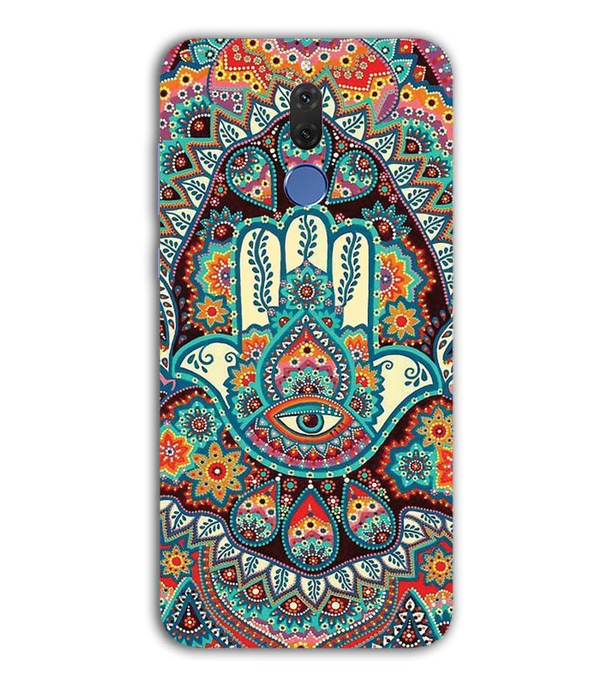 PS1336-Eye Hands Mandala Back Cover for Huawei Nova 2i