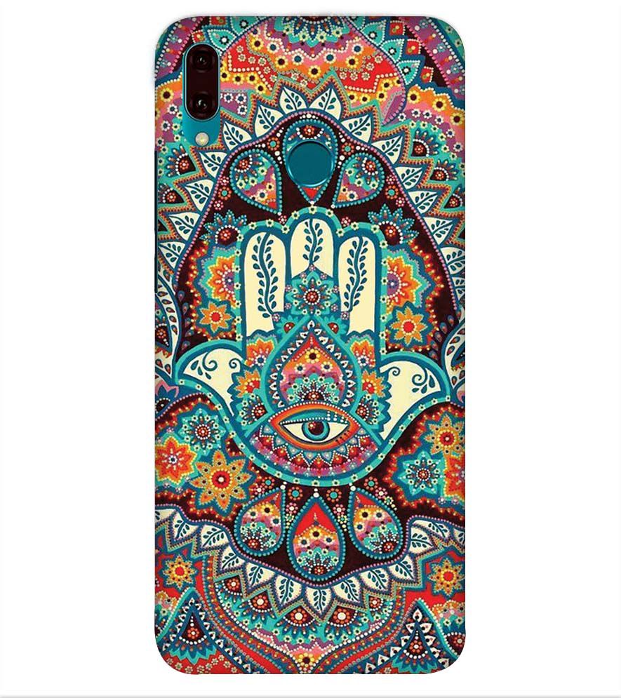 PS1336-Eye Hands Mandala Back Cover for Huawei Y9 (2019)